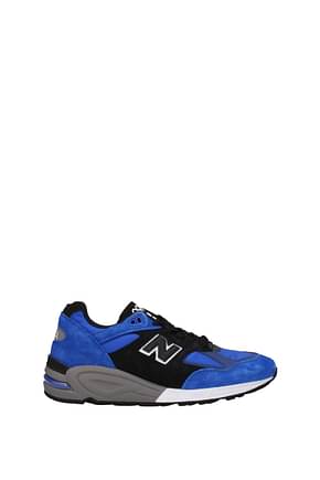 New Balance Sneakers Men Suede Blue Black