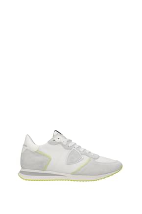 Philippe Model Sneakers trpx low Men Fabric  White Fluo Yellow