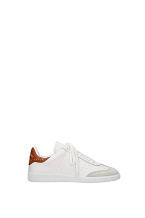 Isabel Marant Sneakers Women Leather White Brown