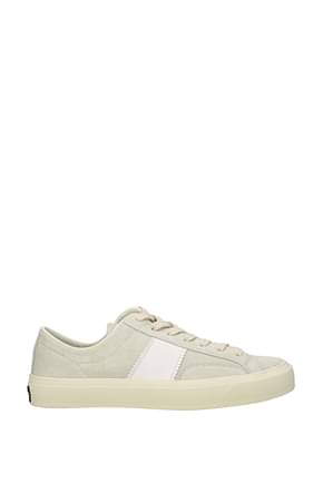 Tom Ford Sneakers Hombre Gamuza Beige Mármol