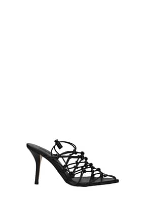 Gia Borghini Sandals Women Leather Black
