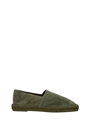 Tom Ford Espadrilles Men Suede Green Military Green