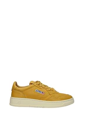 Autry Sneakers Men Leather Yellow