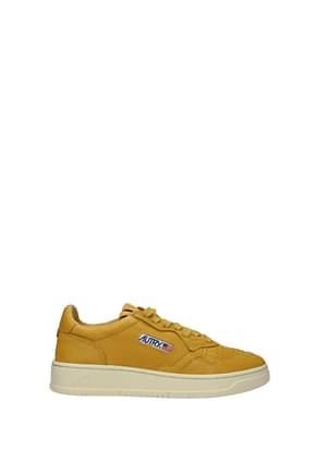 Autry Sneakers Women Leather Yellow