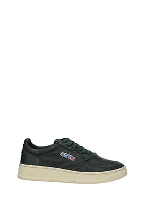 Autry Sneakers Men Leather Green