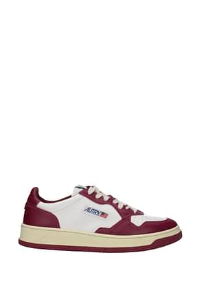 Autry Sneakers Men Leather White Amethyst