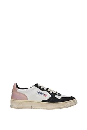 Autry Sneakers Mujer Piel Blanco Rosa