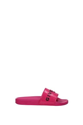 Givenchy 拖鞋和木屐 女士 橡皮 紫红色