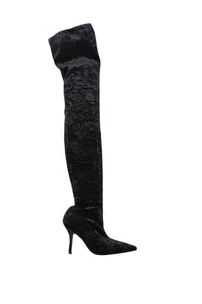Paris Texas Boots Women Velvet Black
