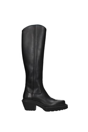 Vetements Boots Women Leather Black