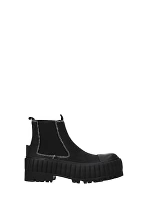 Maison Margiela Ankle boots mm6 Women Rubberized Leather Black