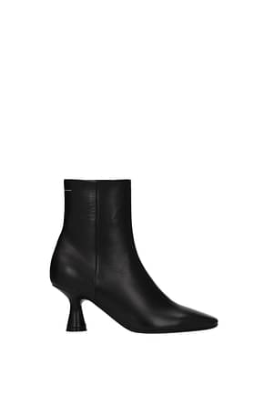Maison Margiela Ankle boots mm6 Women Leather Black