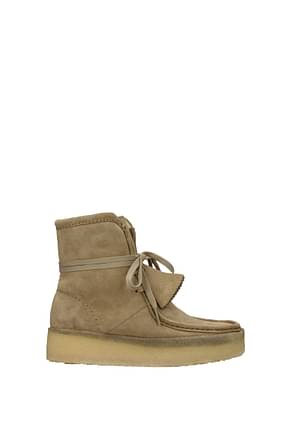 Clarks Ankle boots wallabeecup Women Suede Beige Light Sand