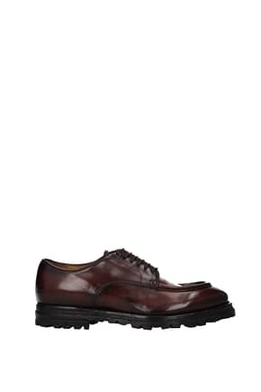 Officine Creative Lace up and Monkstrap vail Men Leather Brown Dark Brown