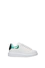 Alexander McQueen Sneakers Women Leather White Emerald