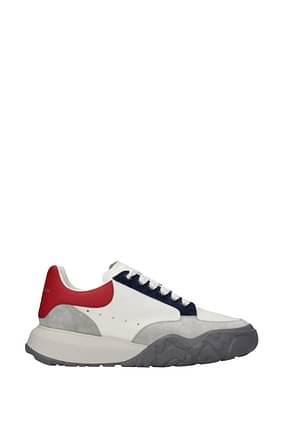 Alexander McQueen Sneakers court Men Leather White Red