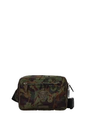 Versace Backpack and bumbags Men Fabric  Green Military Green