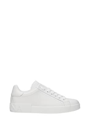 Dolce&Gabbana Sneakers Hombre Piel Blanco