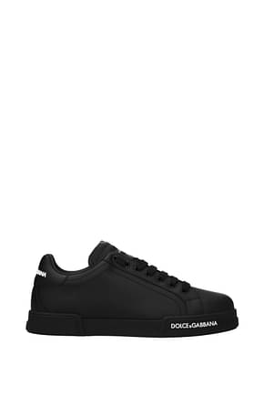 Dolce&Gabbana Sneakers Homme Cuir Noir