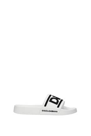 Dolce&Gabbana Slippers and clogs Women Rubber White Black
