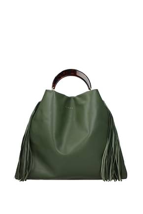 Marni Handbags venice Women Leather Green