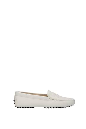 Tod's Loafers Women Leather White Off White