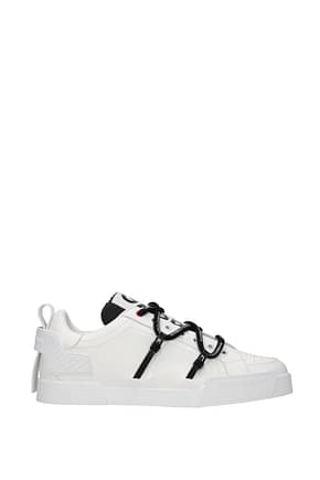 Dolce&Gabbana Sneakers Men Leather White Black