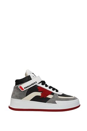 Dsquared2 Sneakers canadian Men Leather Gray Black
