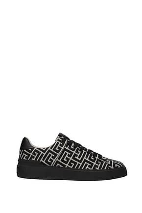 Balmain Sneakers Homme Tissu Noir