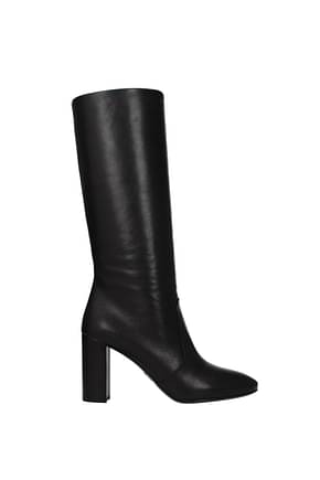 Prada Boots Women Leather Black