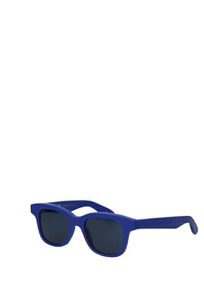 Alexander McQueen धूप का चश्मा पुरुषों एसीटेट नीला Blu Imperiale