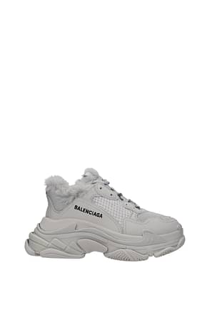 Balenciaga Sneakers triple s Women Fabric  Gray Light Grey