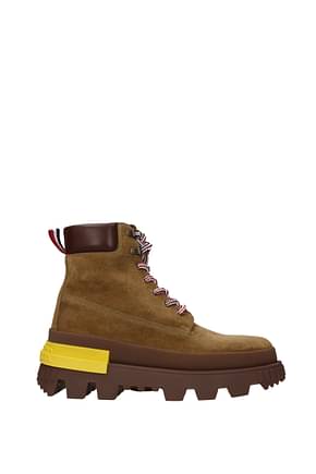 Moncler Ankle Boot mon corp Men Suede Brown Light Brown