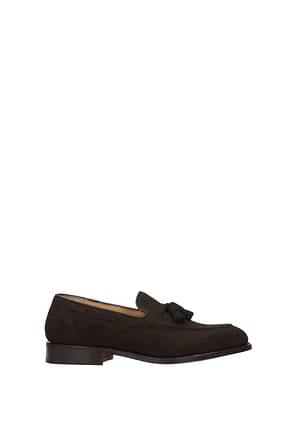 Church's Loafers Men Suede Brown Ebony
