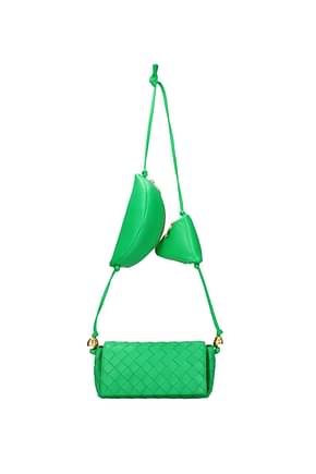 Bottega Veneta Crossbody Bag Women Leather Green Parakeet
