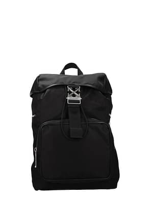 Off-White Backpack and bumbags Men Fabric  Black Silver