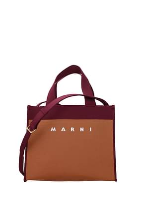 Marni Handbags Women Fabric  Brown Violet