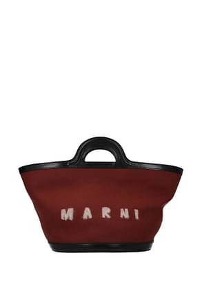 Marni Handbags Women Fabric  Black Bordeaux