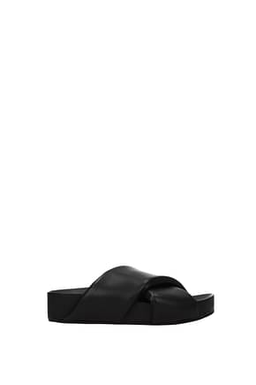 Jil Sander Slippers and clogs Women Leather Black