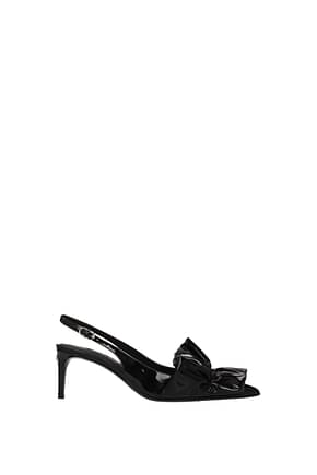 Dolce&Gabbana Sandals Women Patent Leather Black