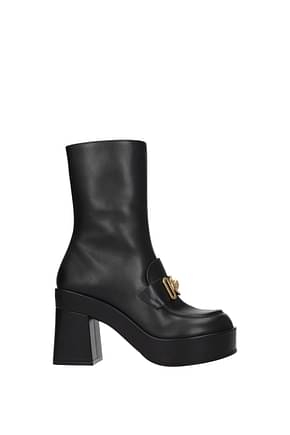 Versace Ankle boots medusa biggie Women Leather Black