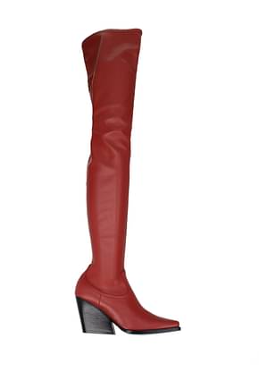 Stella McCartney बूट्स sienna महिलाओं इको लेदर लाल घाटी