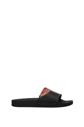 Marcelo Burlon Slippers and clogs icon wings Men Rubber Black Coral