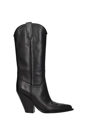 Sonora Boots cowboy Women Leather Black