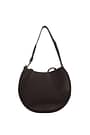 Chloé Shoulder bags mate hobo Women Leather Brown Hickory