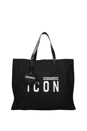 Dsquared2 कंधे पर डालने वाले बैग icon महिलाओं कपड़ा काली काली