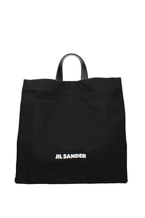 Jil Sander حقائب اليد نساء قطن أسود