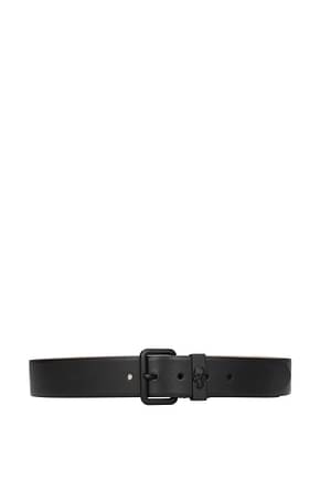 Alexander McQueen Regular belts Men Leather Black