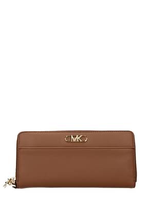 Michael Kors Wallets parker Women Leather Brown Luggage