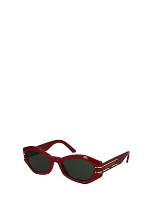 Christian Dior نظارة شمسيه diorsignature نساء خلات أحمر لون أخضر
